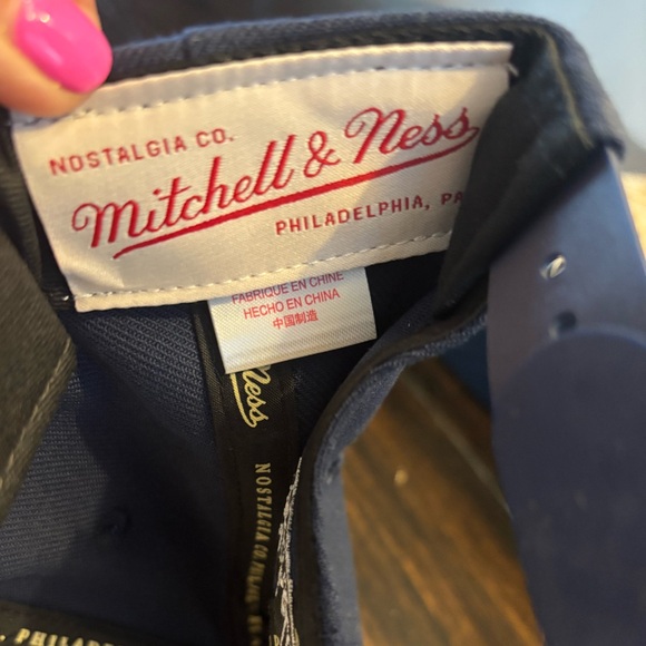 Mitchell & Ness Men's New York Yankees Evergreen Snapback Coop navy and White - Picture 8 of 8